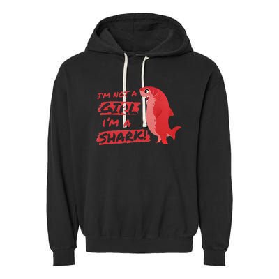 Nimona IM Not A Girl IM A Shark Shapeshifting Hero Garment-Dyed Fleece Hoodie