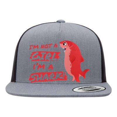 Nimona IM Not A Girl IM A Shark Shapeshifting Hero Flat Bill Trucker Hat