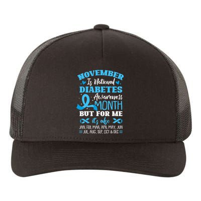 November Is National Diabetes Awareness Month  Yupoong Adult 5-Panel Trucker Hat