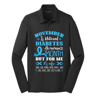 November Is National Diabetes Awareness Month  Silk Touch Performance Long Sleeve Polo