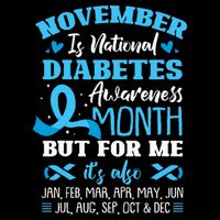 November Is National Diabetes Awareness Month  Zip Tote Bag