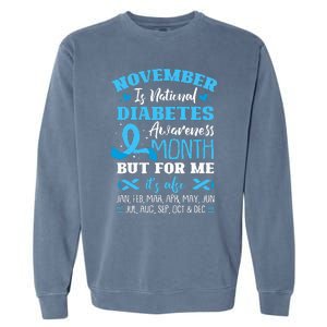 November Is National Diabetes Awareness Month  Garment-Dyed Sweatshirt