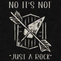 No ItS Not Just A Rock Arrowhead Hunting Ladies PosiCharge Tri-Blend Wicking Tank