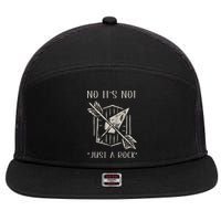 No ItS Not Just A Rock Arrowhead Hunting 7 Panel Mesh Trucker Snapback Hat