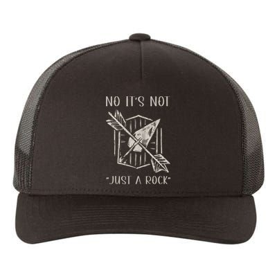No ItS Not Just A Rock Arrowhead Hunting Yupoong Adult 5-Panel Trucker Hat