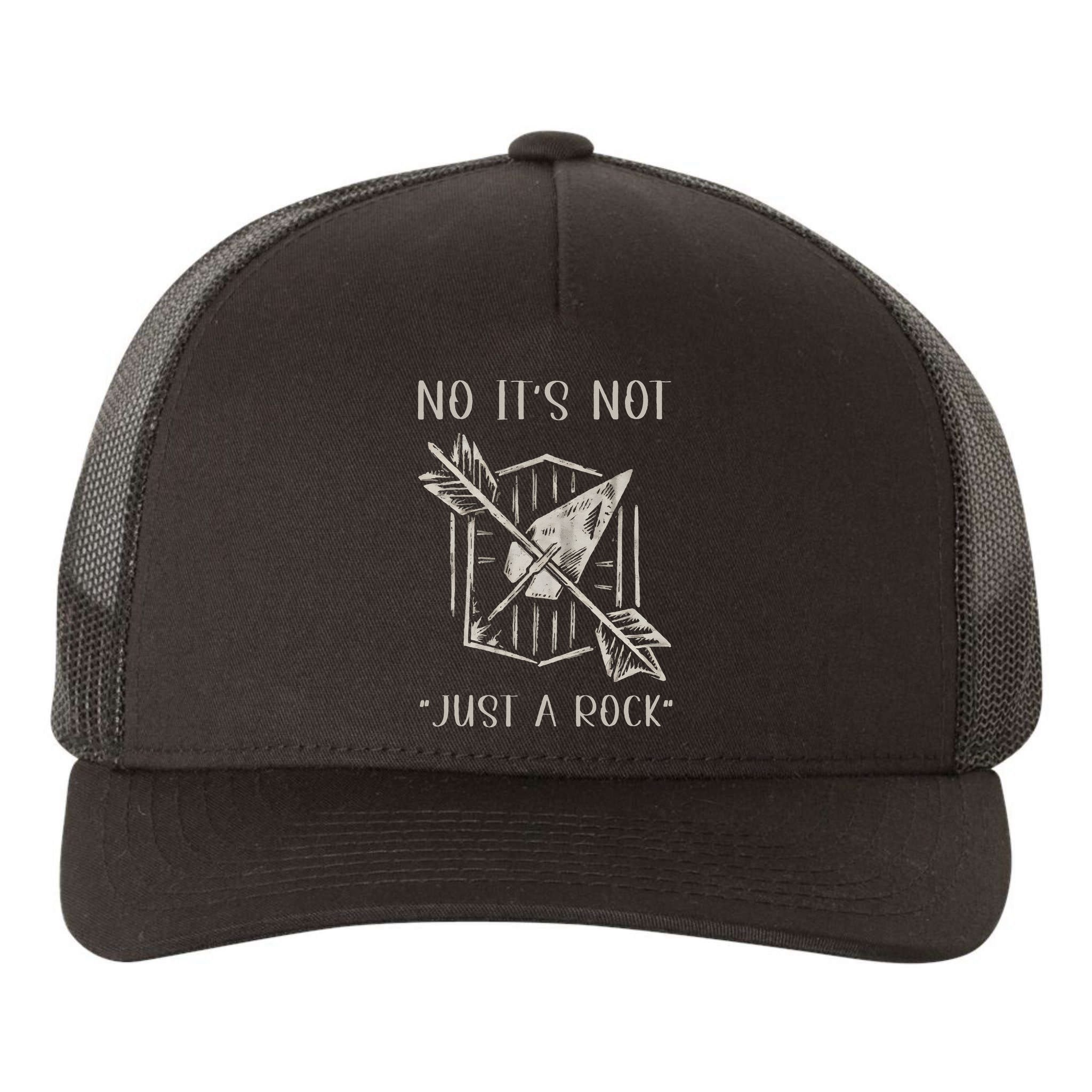 No ItS Not Just A Rock Arrowhead Hunting Yupoong Adult 5-Panel Trucker Hat