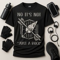 No ItS Not Just A Rock Arrowhead Hunting Performance Shirt