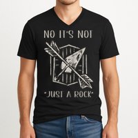 No ItS Not Just A Rock Arrowhead Hunting V-Neck T-Shirt