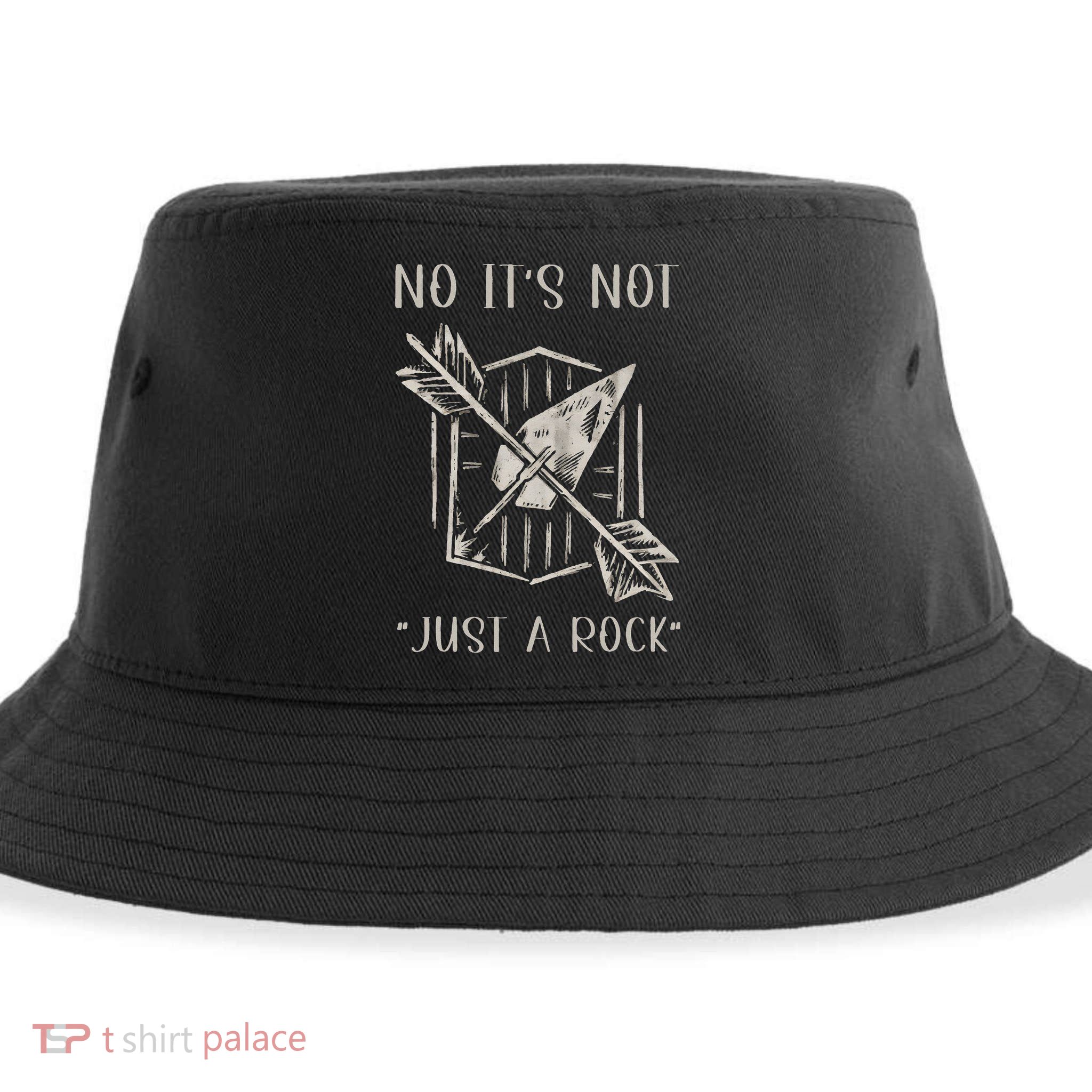 No ItS Not Just A Rock Arrowhead Hunting Sustainable Bucket Hat