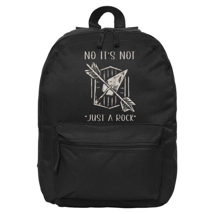 No ItS Not Just A Rock Arrowhead Hunting 16 in Basic Backpack