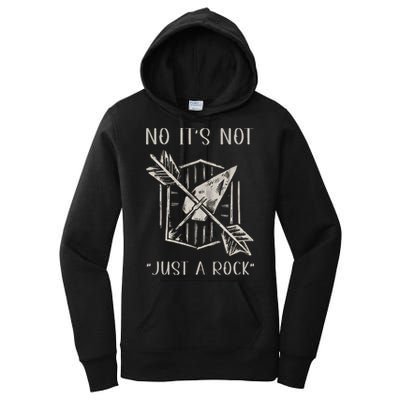 No ItS Not Just A Rock Arrowhead Hunting Women's Pullover Hoodie
