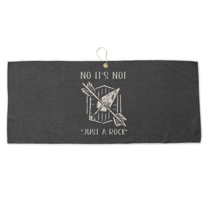 No ItS Not Just A Rock Arrowhead Hunting Large Microfiber Waffle Golf Towel