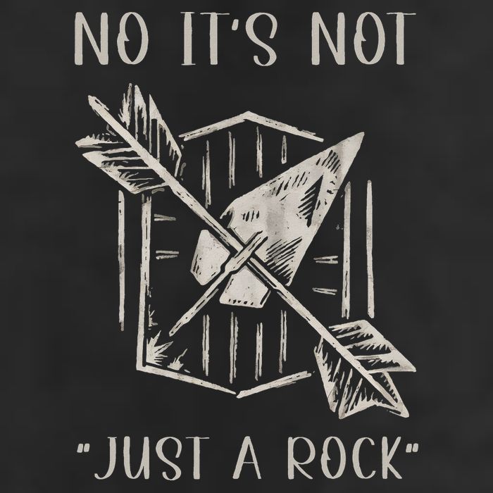 No ItS Not Just A Rock Arrowhead Hunting Hat