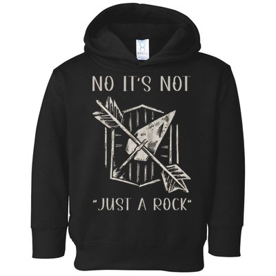 No ItS Not Just A Rock Arrowhead Hunting Toddler Hoodie