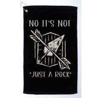 No ItS Not Just A Rock Arrowhead Hunting Golf Towel