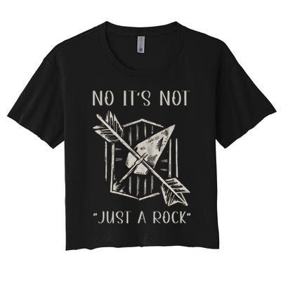 No ItS Not Just A Rock Arrowhead Hunting Crop Top