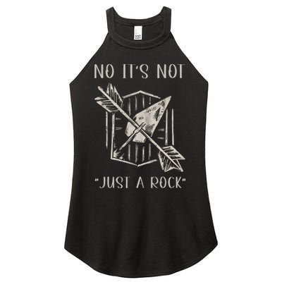 No ItS Not Just A Rock Arrowhead Hunting Women's Perfect Tri Rocker Tank
