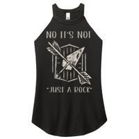 No ItS Not Just A Rock Arrowhead Hunting Women's Perfect Tri Rocker Tank
