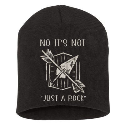 No ItS Not Just A Rock Arrowhead Hunting Short Acrylic Beanie