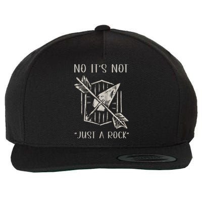 No ItS Not Just A Rock Arrowhead Hunting Wool Snapback Cap