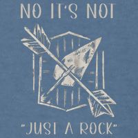 No ItS Not Just A Rock Arrowhead Hunting Garment-Dyed Sweatshirt