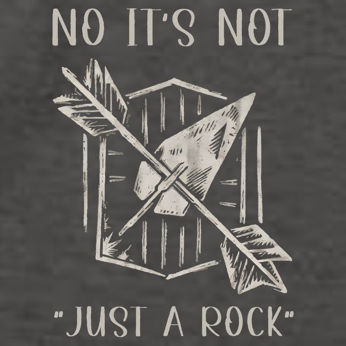 No ItS Not Just A Rock Arrowhead Hunting Vector Backpack