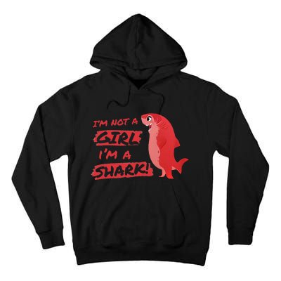 Nimona IM Not A Girl IM A Shark Shapeshifting Hero Tall Hoodie