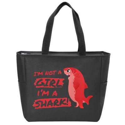 Nimona IM Not A Girl IM A Shark Shapeshifting Hero Zip Tote Bag