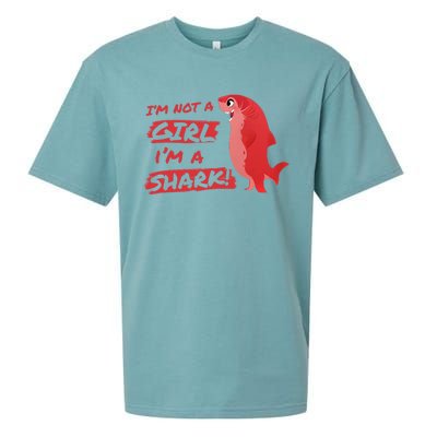 Nimona IM Not A Girl IM A Shark Shapeshifting Hero Sueded Cloud Jersey T-Shirt