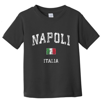 Naples Italy Napoli Italia Vintage Athletic Sports Toddler T-Shirt