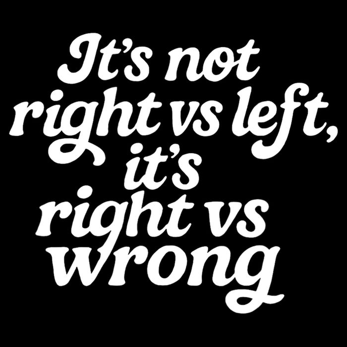 Novelty - It's Not Right Vs Left It's Right Vs Wrong  Flat Bill Trucker Hat