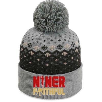 Niner Faithful  The Baniff Cuffed Pom Beanie