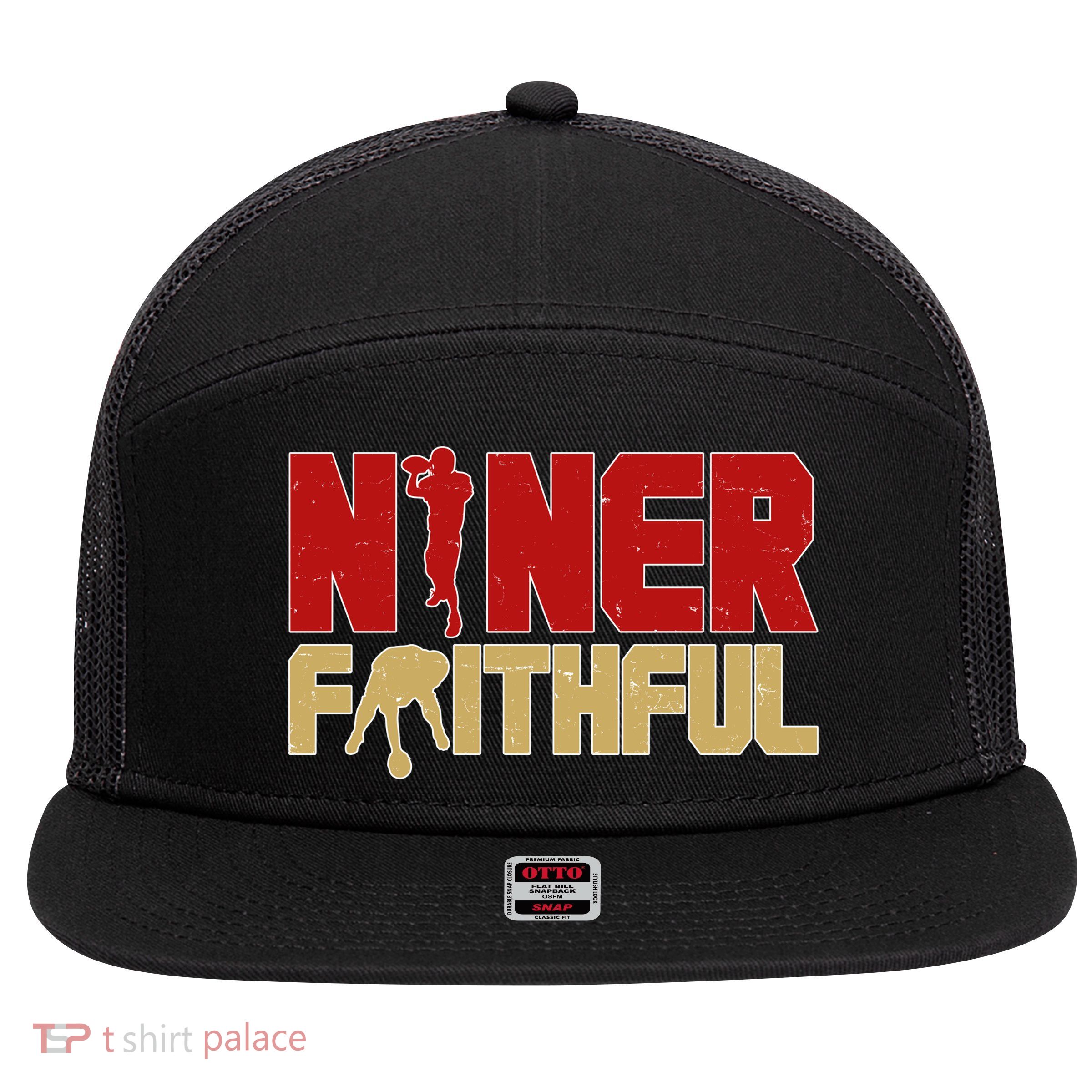Niner Faithful  7 Panel Mesh Trucker Snapback Hat