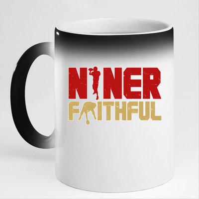 Niner Faithful  11oz Black Color Changing Mug