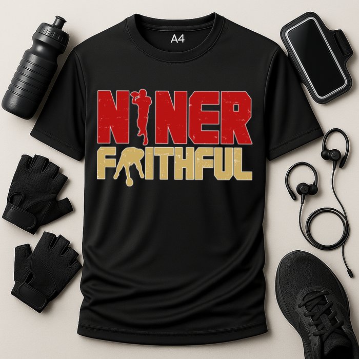 Niner Faithful  Cooling Performance Crew T-Shirt