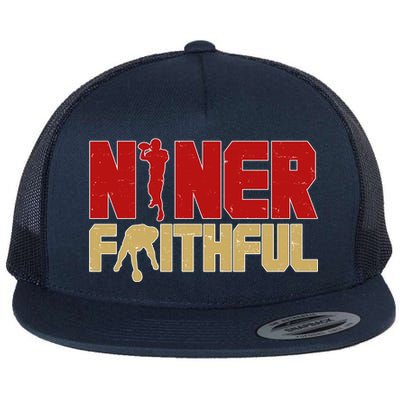 Niner Faithful  Flat Bill Trucker Hat