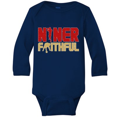 Niner Faithful  Baby Long Sleeve Bodysuit