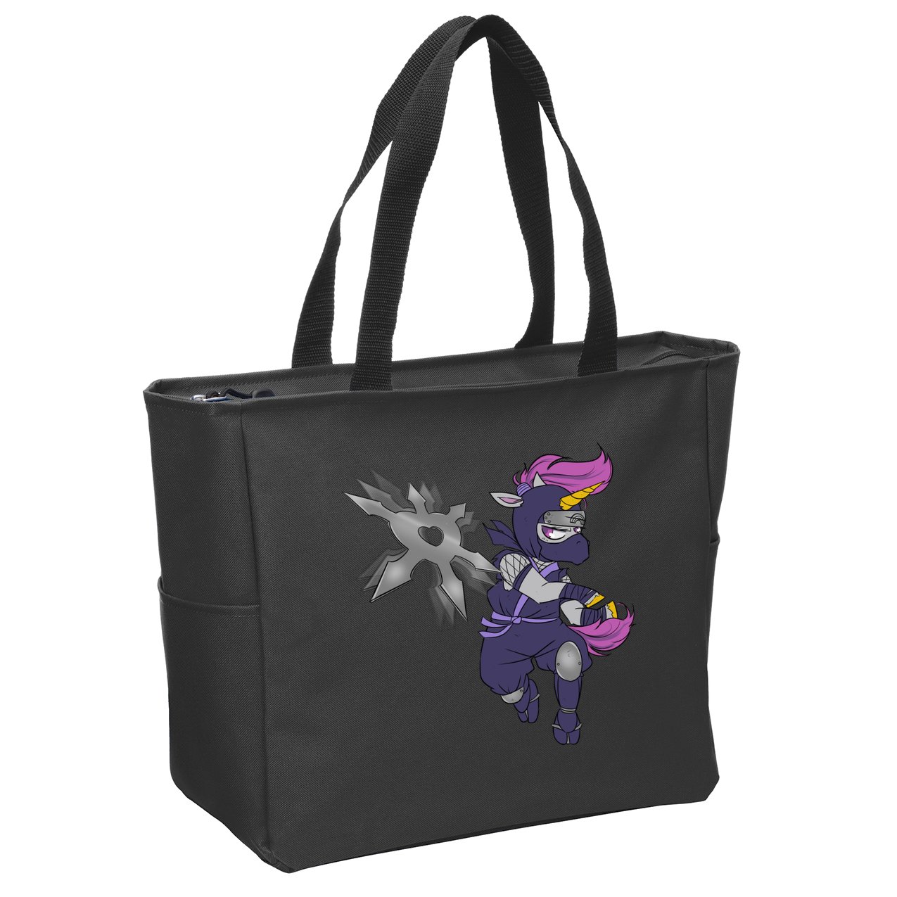Ninja-corn Zip Tote Bag