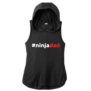 Ninja Dad Ladies PosiCharge Tri-Blend Wicking Draft Hoodie Tank