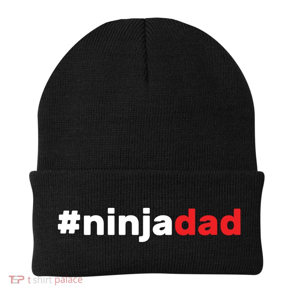 Ninja Dad Knit Cap Winter Beanie