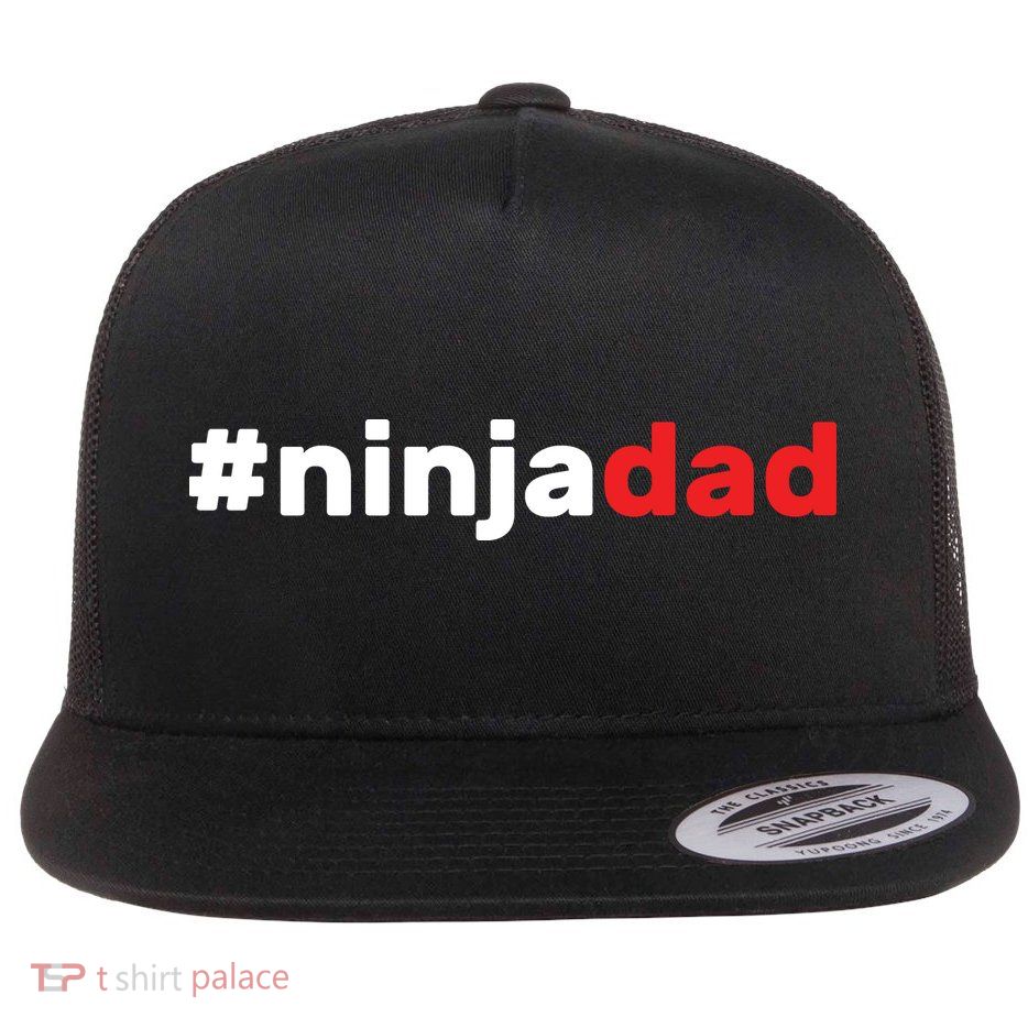 Ninja Dad Flat Bill Trucker Hat