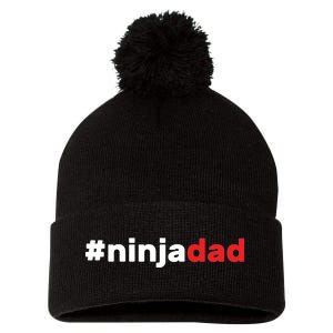 Ninja Dad Pom Pom 12in Knit Beanie