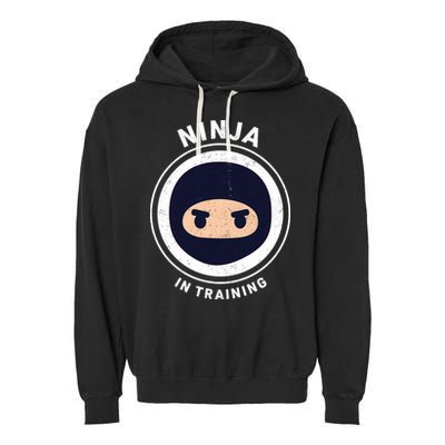 Ninja In Training  Garment-Dyed Fleece Hoodie