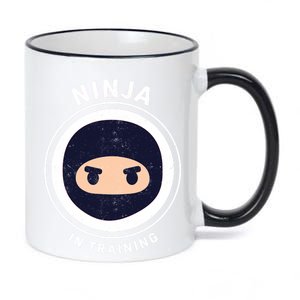 Ninja In Training  11oz Black Color Changing Mug