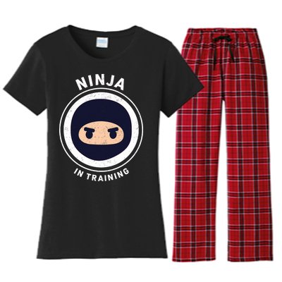 Ninja In Training  Women's Flannel Pajama Set