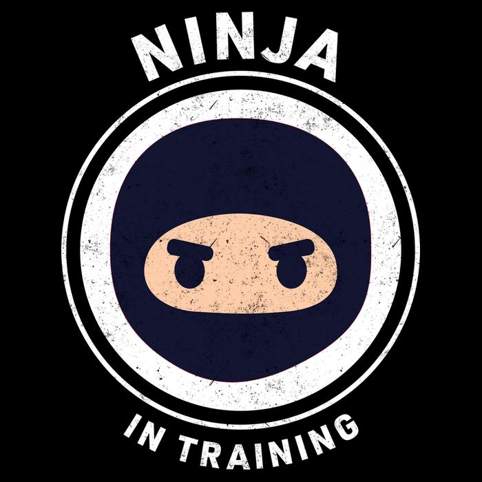 Ninja In Training  Flat Bill Trucker Hat