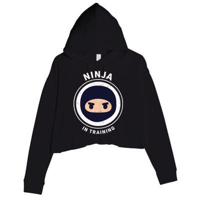 Ninja In Training  Crop Fleece Hoodie