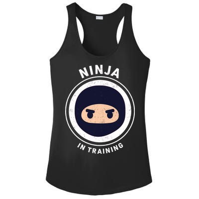 Ninja In Training  Ladies PosiCharge Competitor Racerback Tank