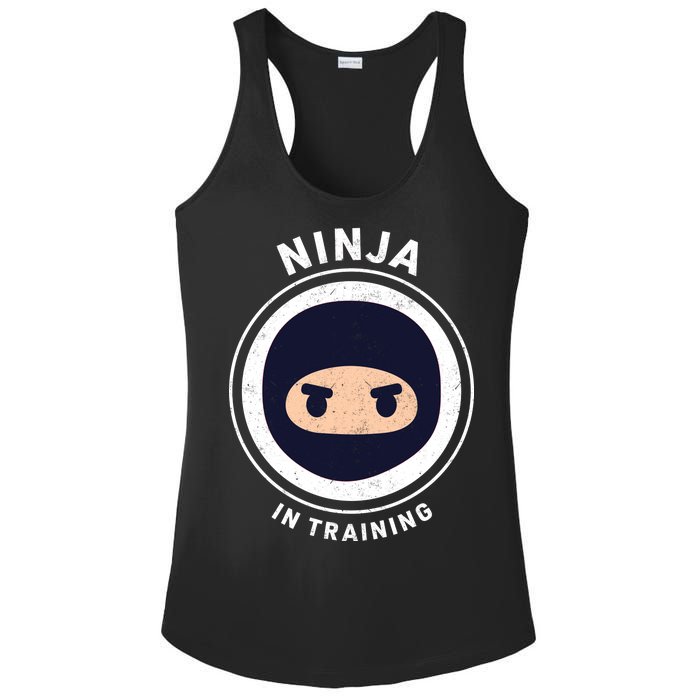 Ninja In Training  Ladies PosiCharge Competitor Racerback Tank