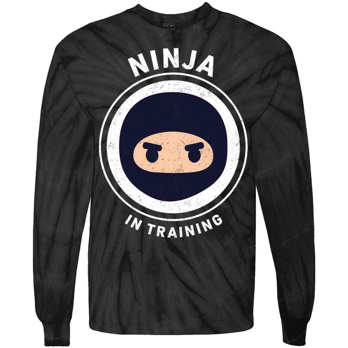 Ninja In Training  Tie-Dye Long Sleeve Shirt